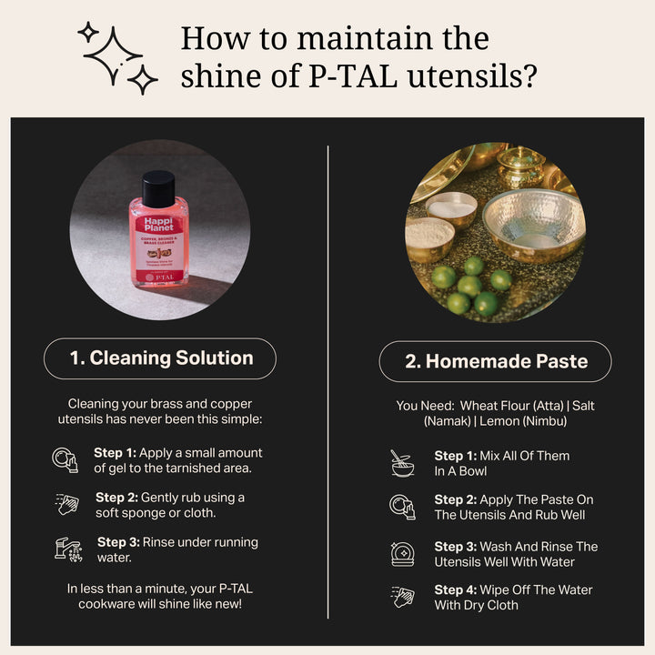 Brass Patila / Milk Topia- Naturally non stick , Non Toxic, Teflon Free P-TAL