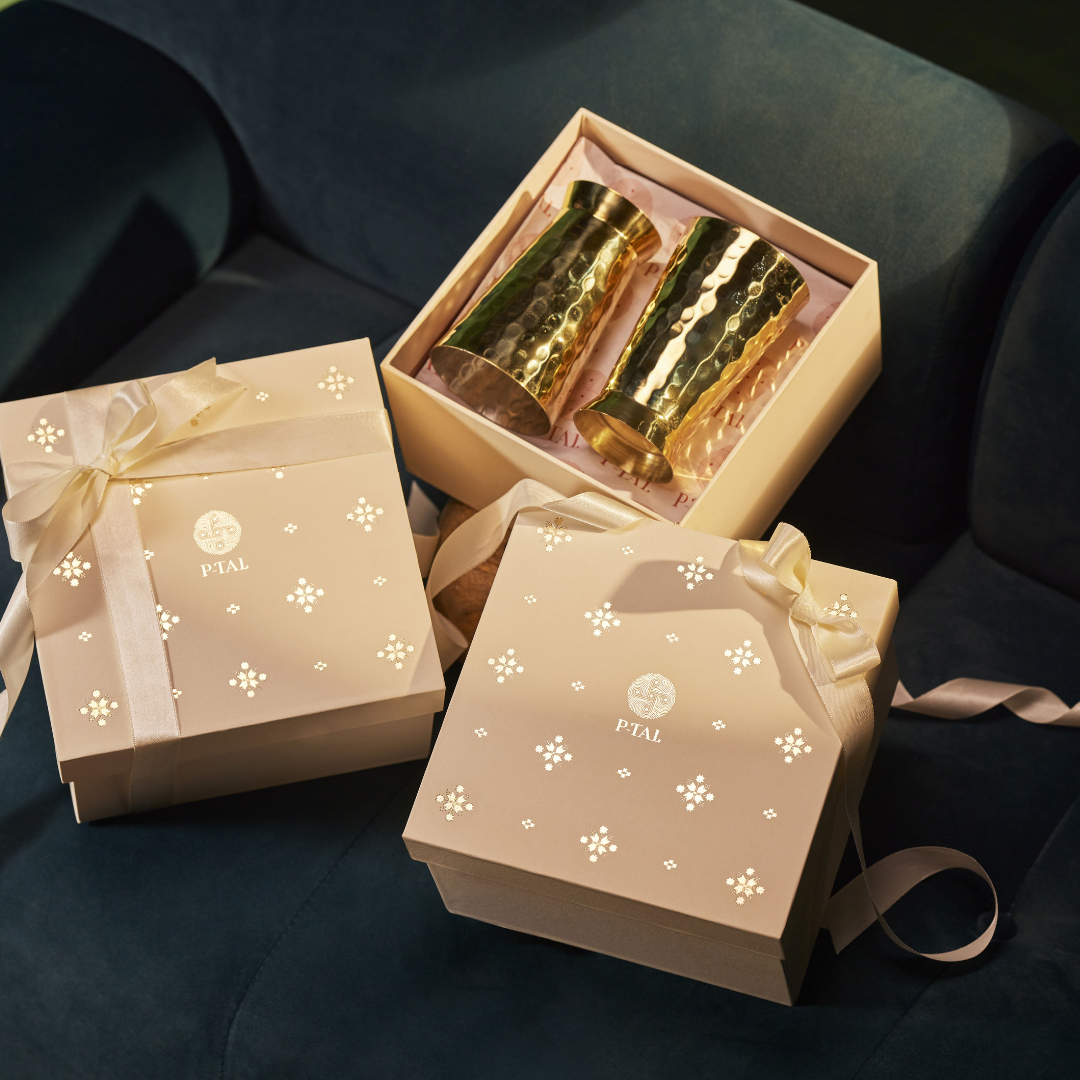 Brass Glass Set