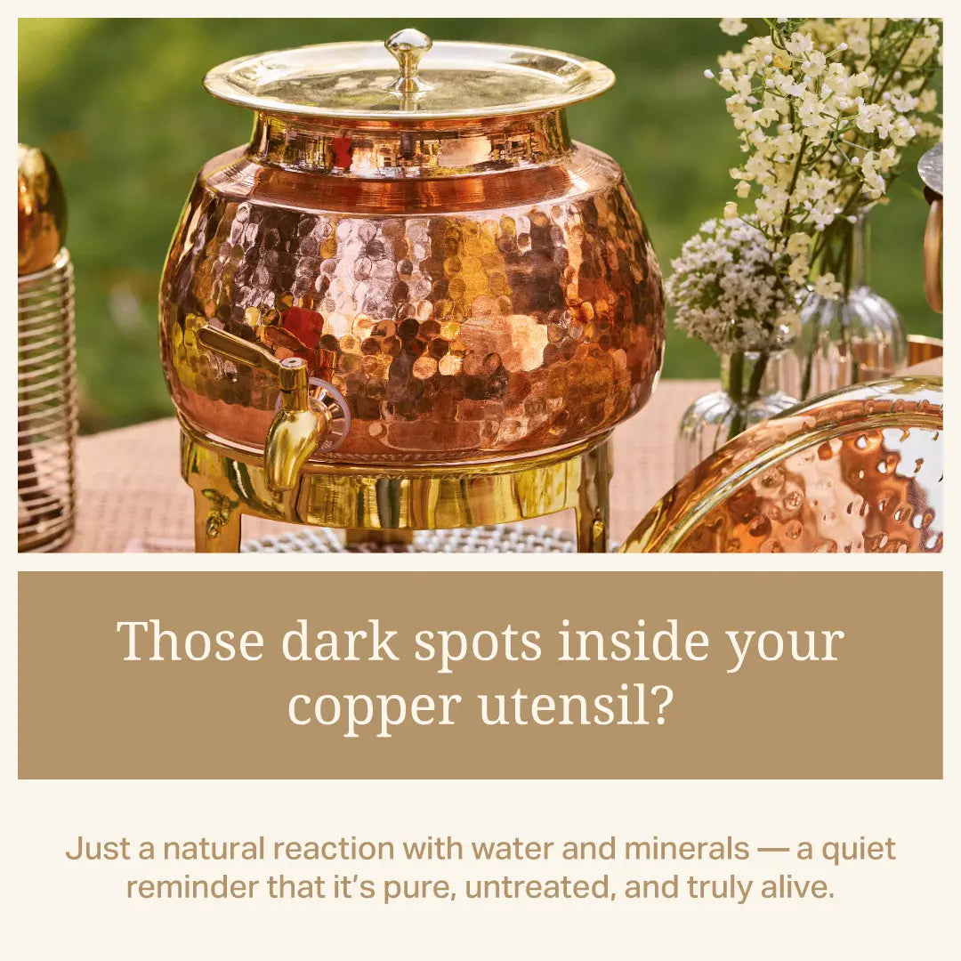 Copper Water Dispenser Set P-TAL