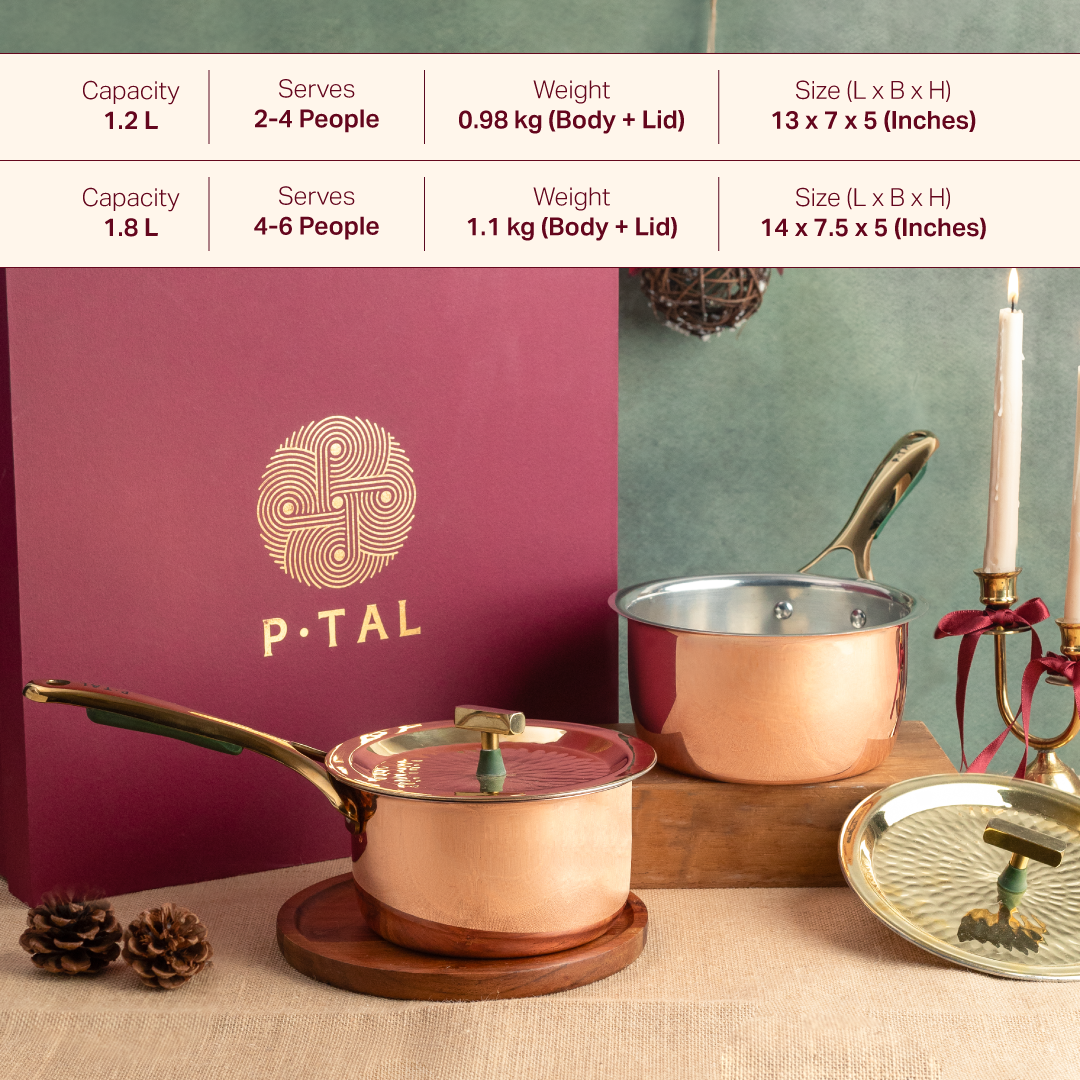 Premium Copper Saucepan