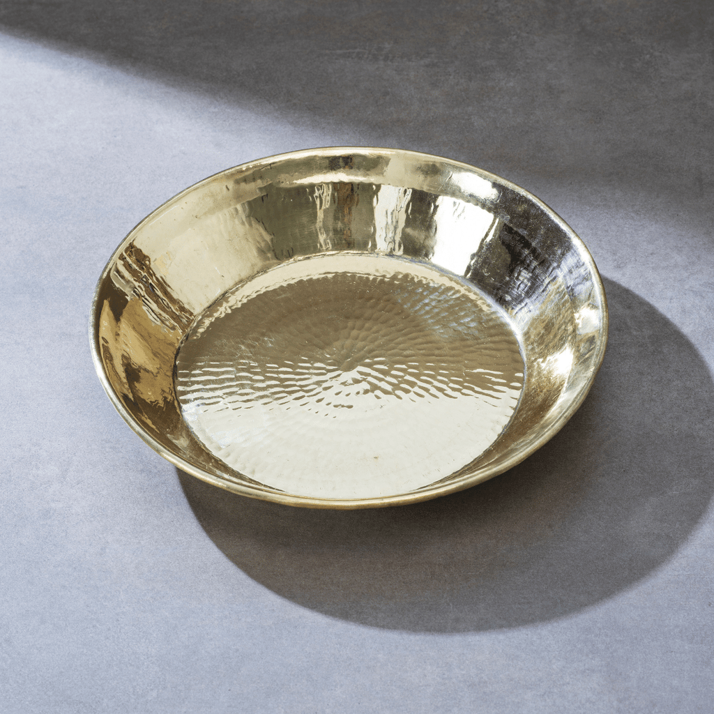 Buy Golden Heavy Weight Pure Brass Kadhai with Lid Online