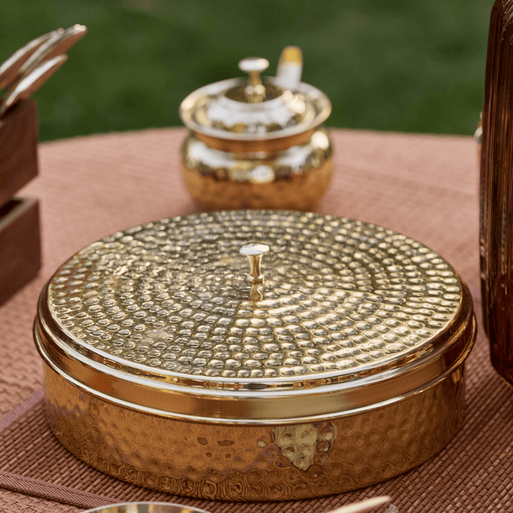 Brass Masala Daani / Spice Box