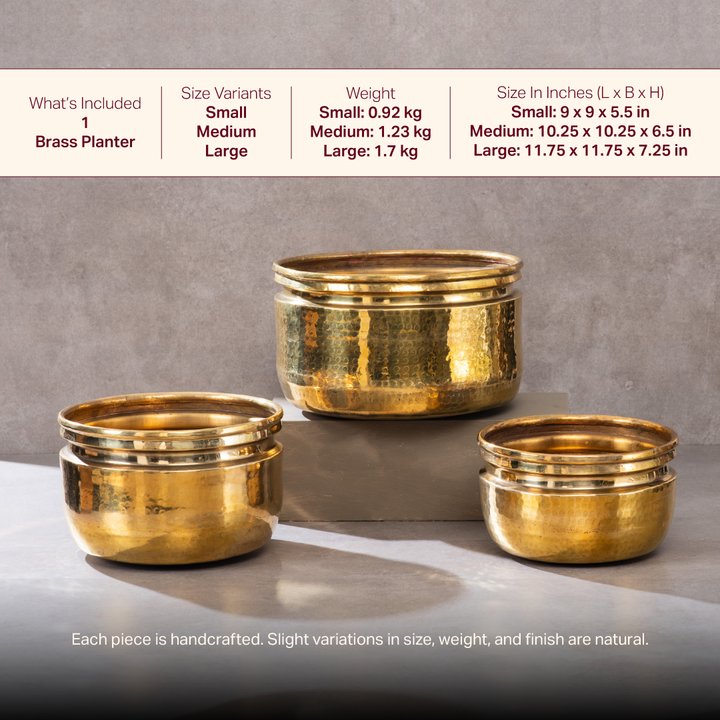 Brass Planters