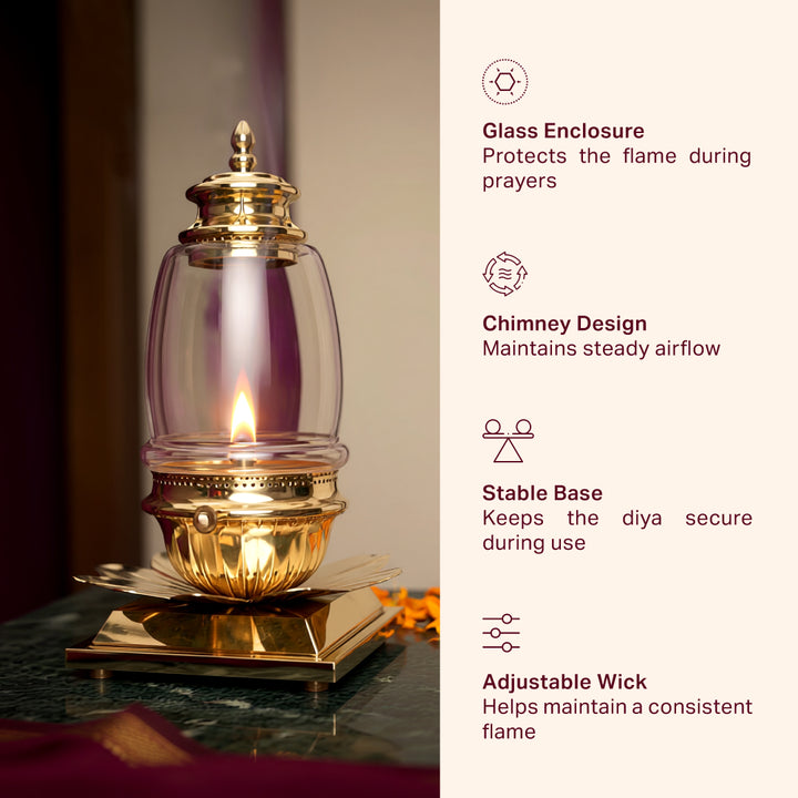 Brass Akhand Jyot Diya