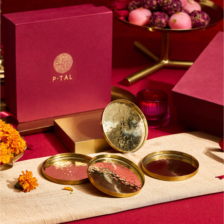 Brass Coasters (Set of 6) P-TAL