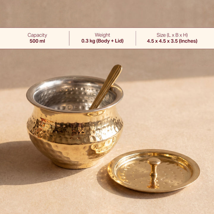 Kitchen Essentials Set (Masala box + Ghee pot + Paraat)