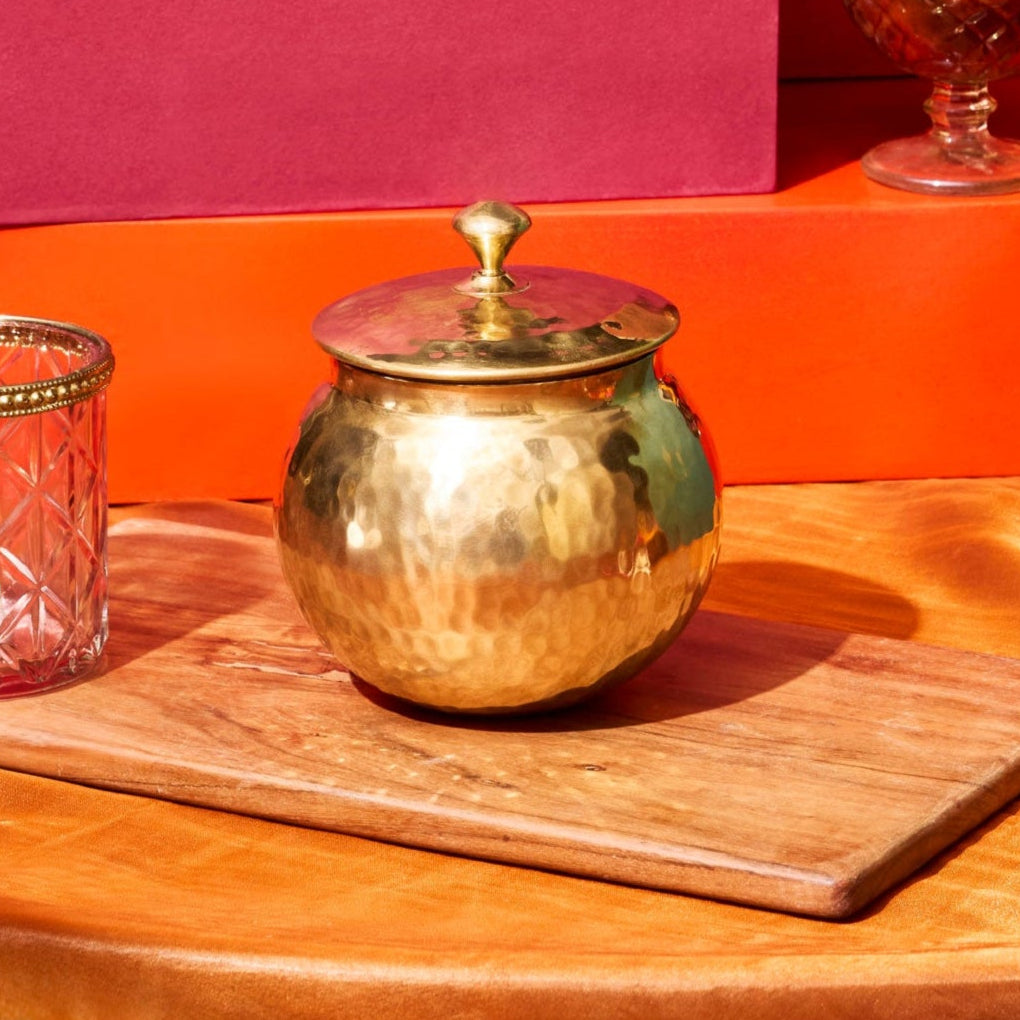 Brass Round Canister P-TAL