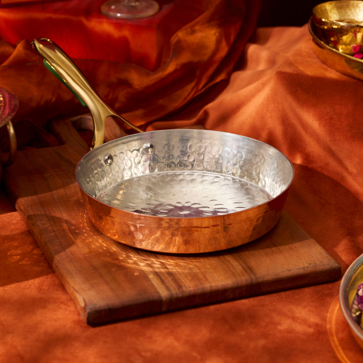 Copper Frypan (Frying Pan) with Insulated Handle