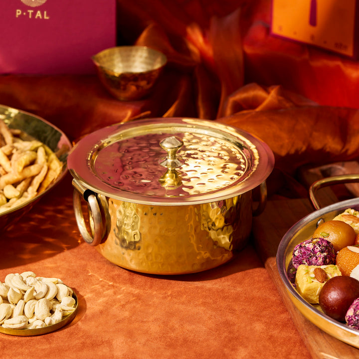 Brass Patila / Milk Topia- Naturally non stick , Non Toxic, Teflon Free