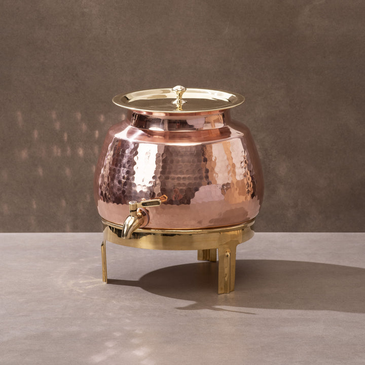 Copper Water Dispenser Set