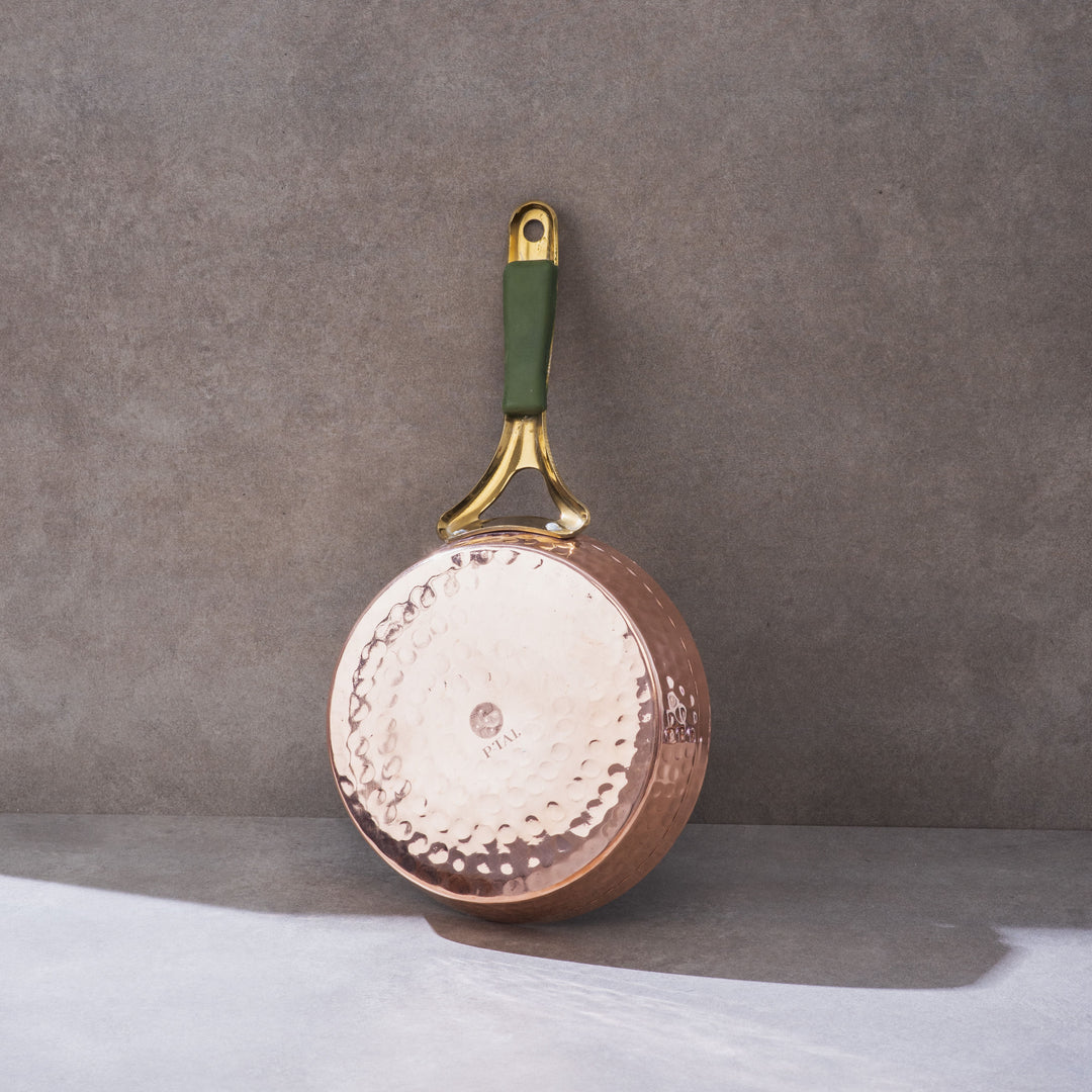 Copper Frypan (Frying Pan) with Insulated Brass Handle