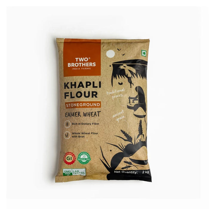 Two Brothers's Khapli Wheat Atta (Emmer Wheat Flour) Atta Stone Ground