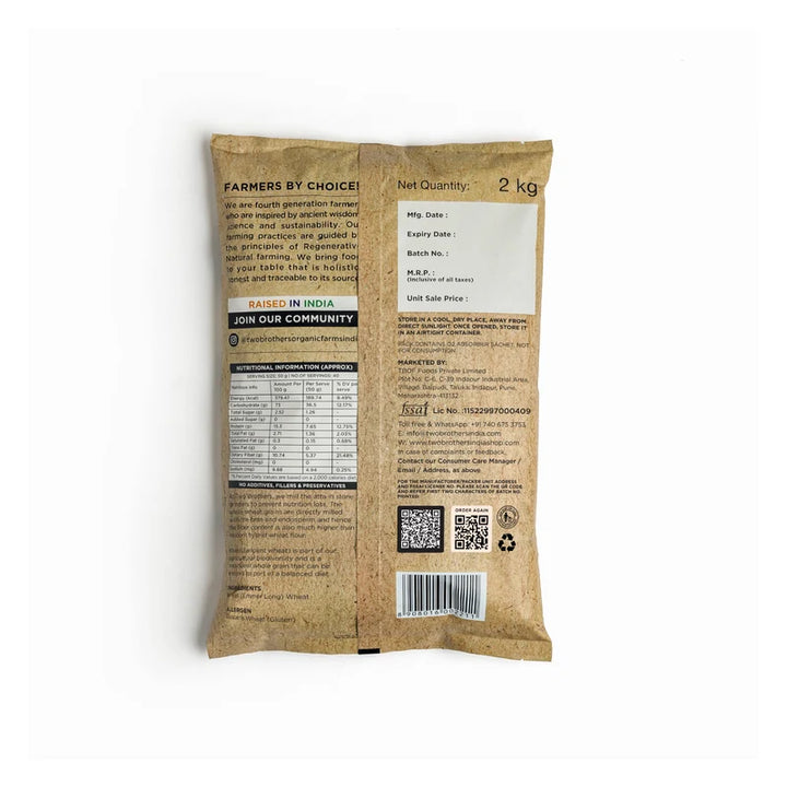 Two Brothers's Khapli Wheat Atta (Emmer Wheat Flour) Atta Stone Ground