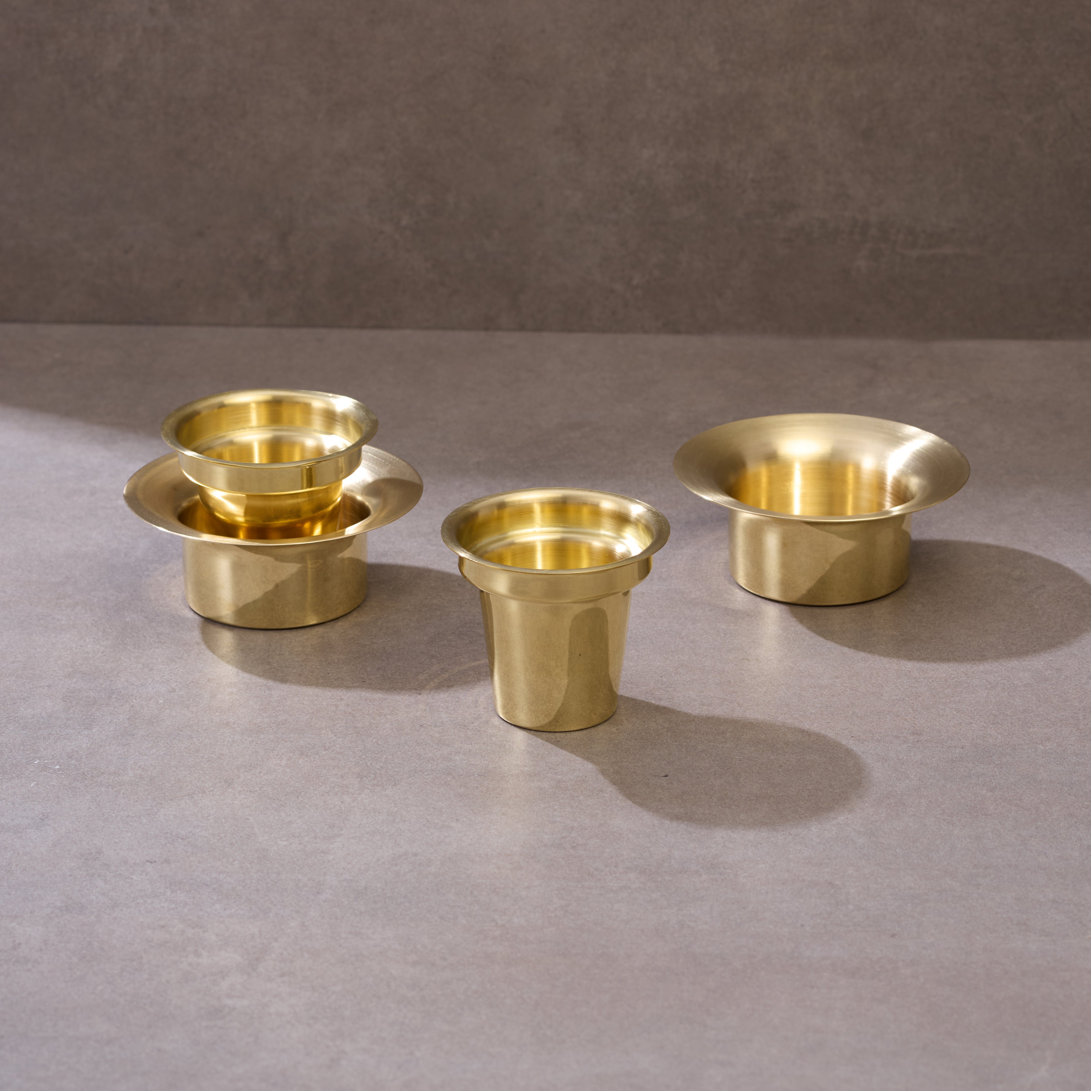 100% Pure Brass Davara Set | Filter Coffee Davara Set – P•TAL