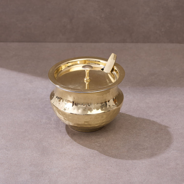 Brass Ghee Pot With Tin Coating