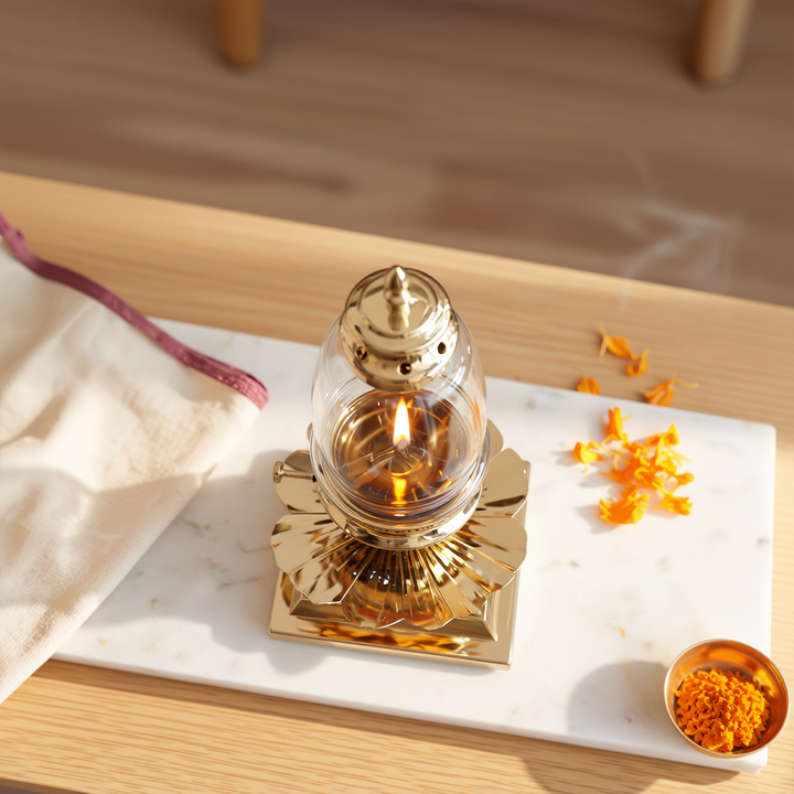 Pure Brass Akhand Jyot Diya
