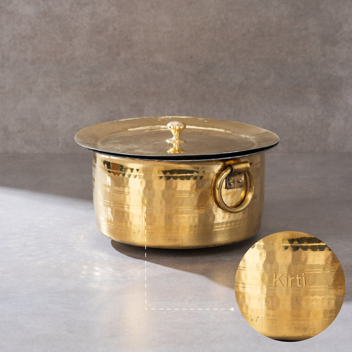 Brass Patila / Milk Topia- Naturally non stick , Non Toxic, Teflon Free