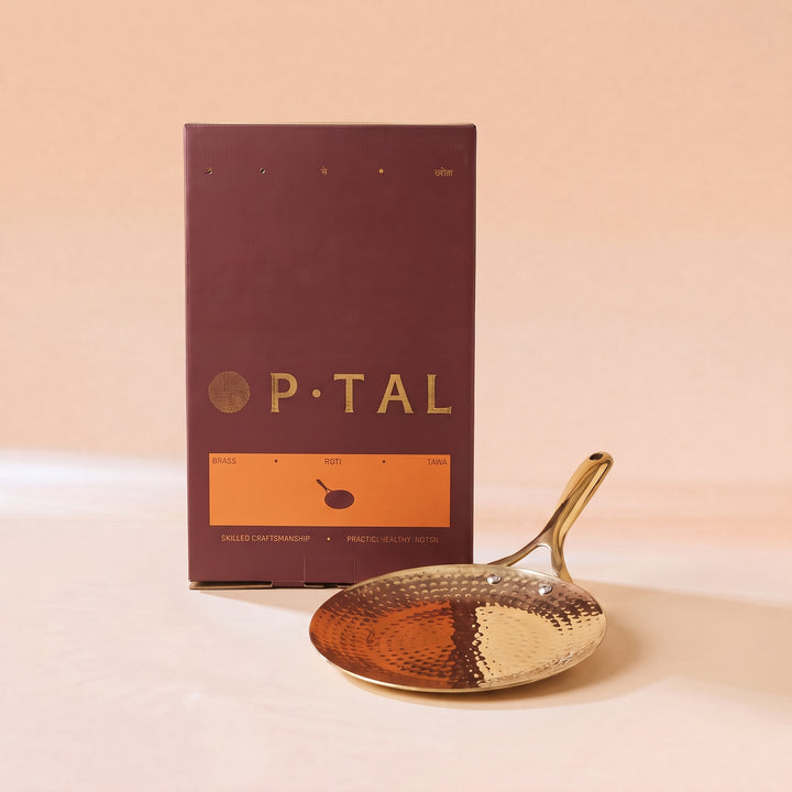 Brass Roti Tawa with Insulated handle