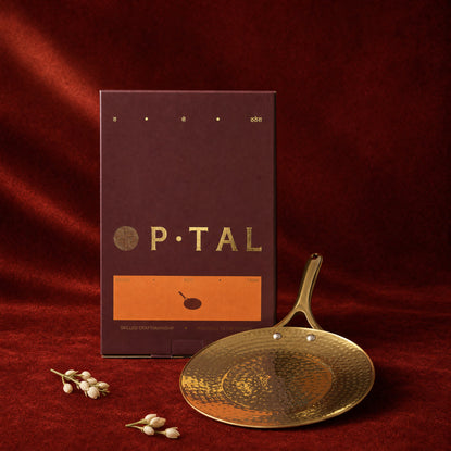 Brass Roti Tawa with Insulated handle