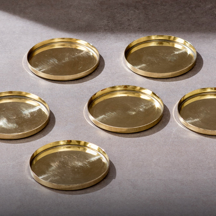 Brass Coasters (Set of 6)