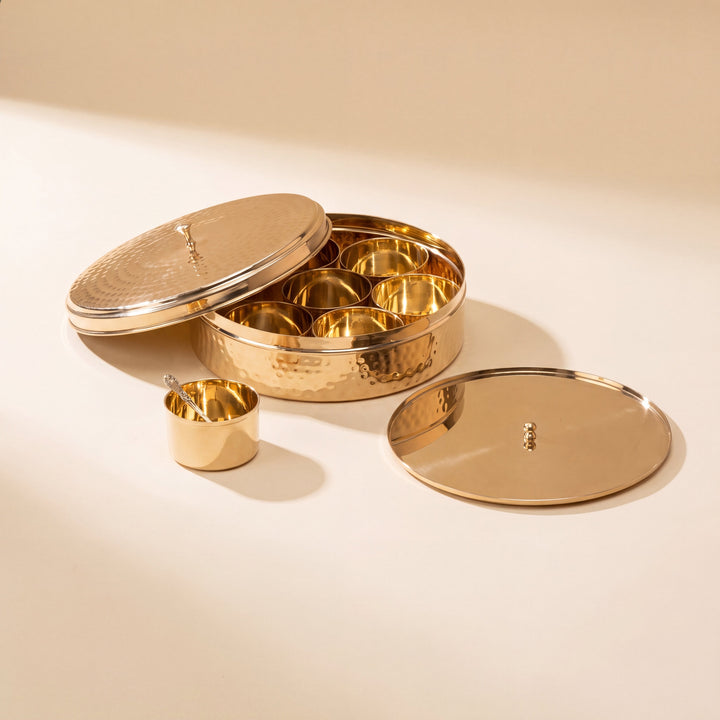Brass Masala Daani / Spice Box