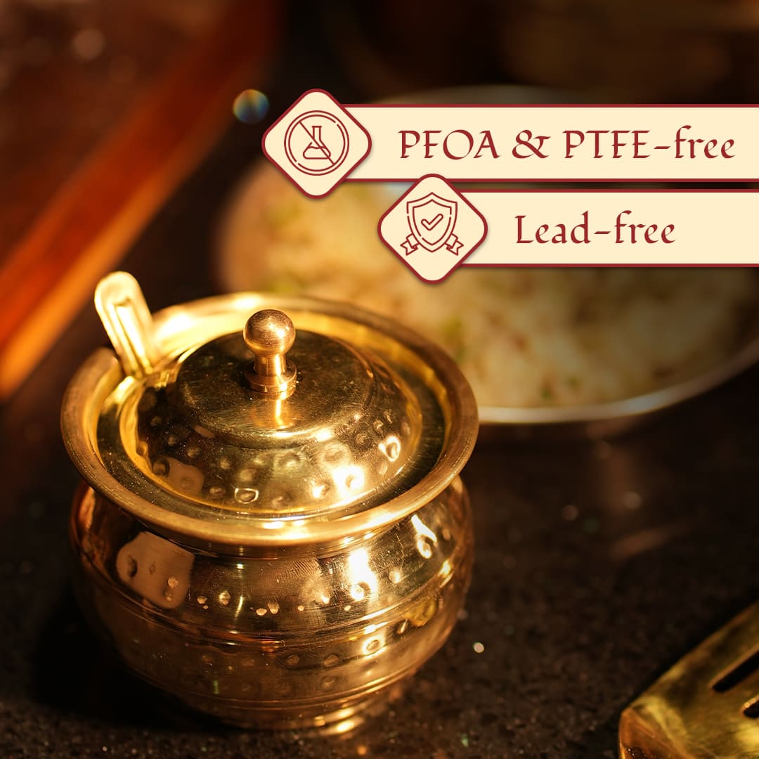 Brass Roti Tawa And Ghee Pot Combo