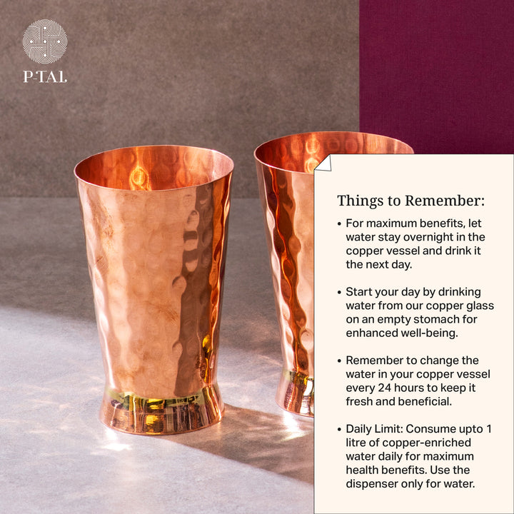 Copper Glass Set of 2 in a gift box