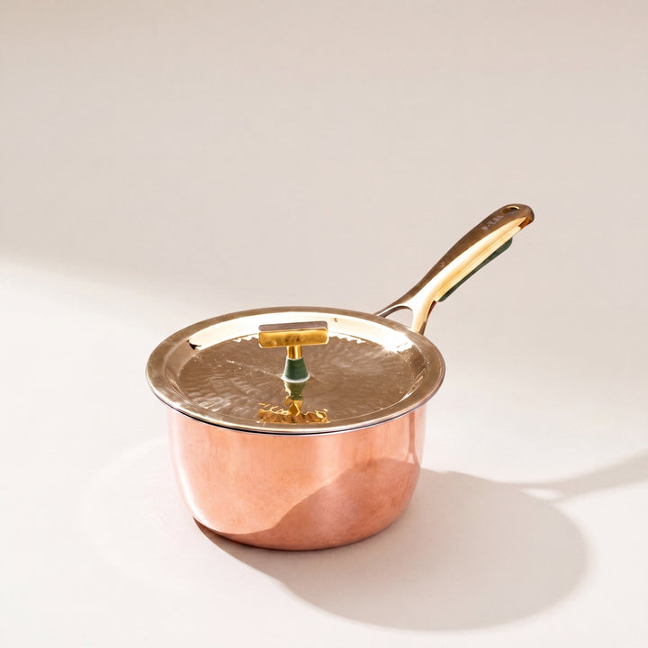Copper Saucepan with insulated handle