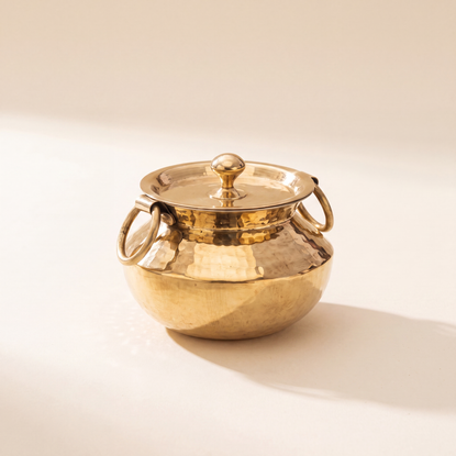Brass Patili / Degchi - Naturally Non Stick , Non Toxic, Teflon Free