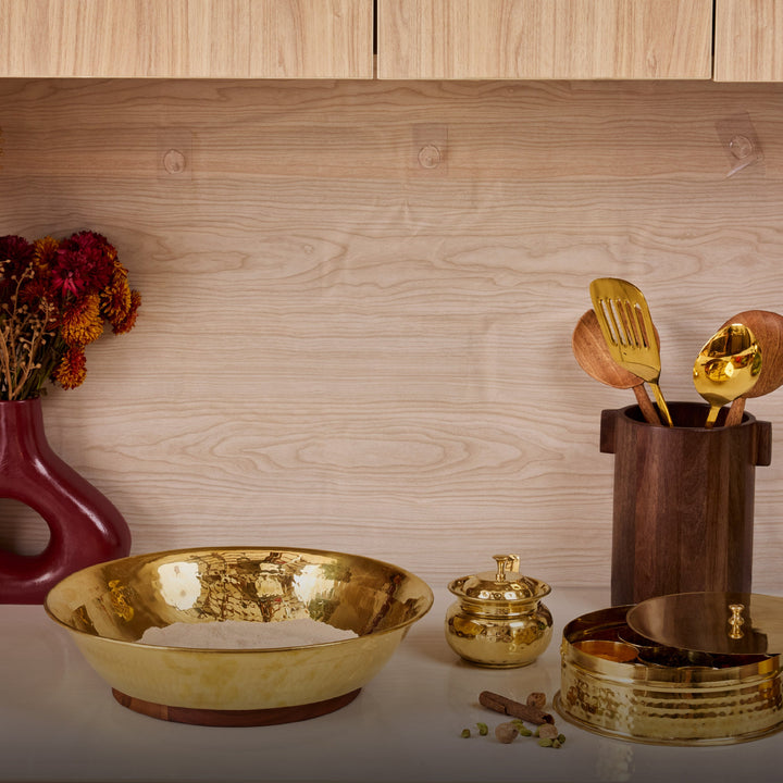 Kitchen Essentials Set (Masala box + Ghee pot + Paraat)