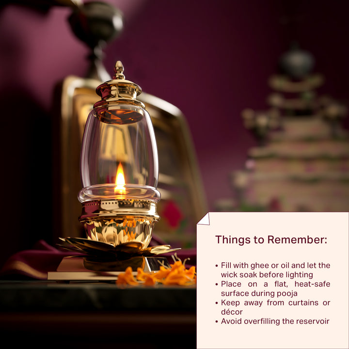 Safety Instruction of Akhand Jyot Diya