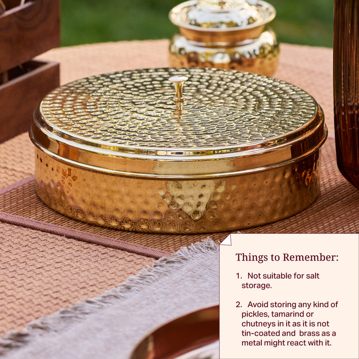 Kitchen Essentials Set (Masala box + Ghee pot + Paraat)
