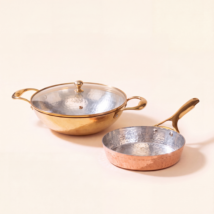 Round Kadhai & Frypan Set