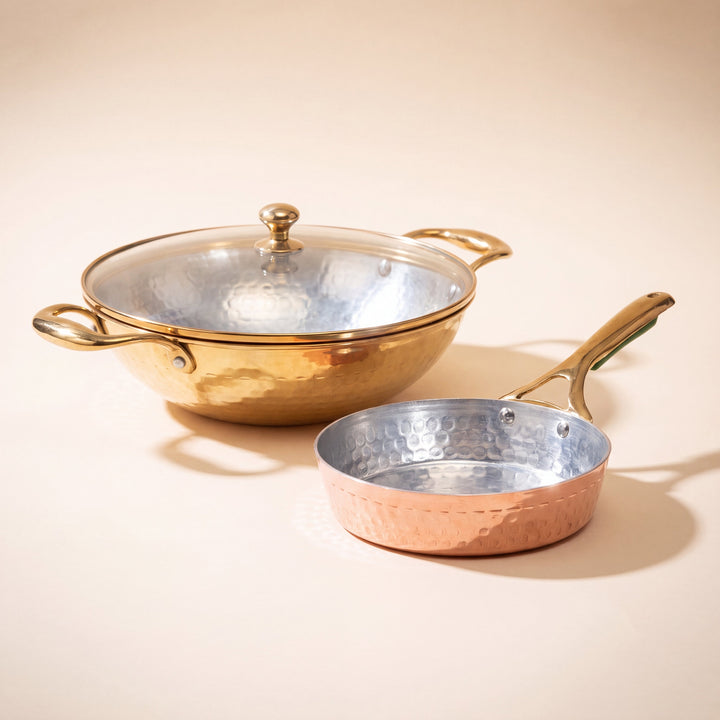 Round Kadhai & Frypan Set