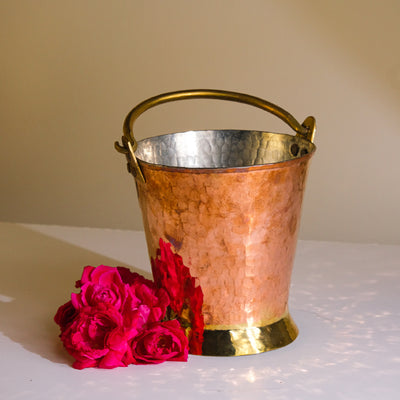 Copper Bucket for serving dishes