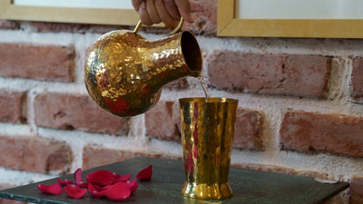 Round Copper Jug, for Serving Water