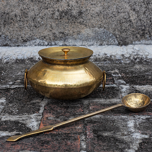 Tin-Coated Non-Stick Brass Degchi and Karchi Online