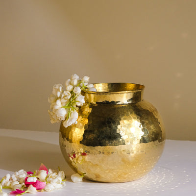 Brass Round Vase