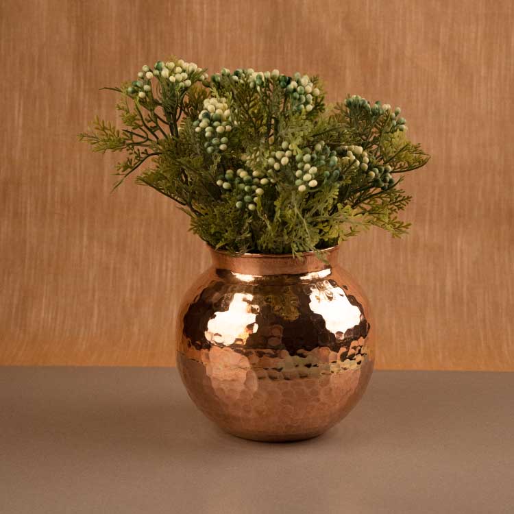 Copper Round Vase