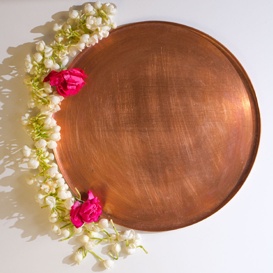 Copper Tray - Copper Serving Plate