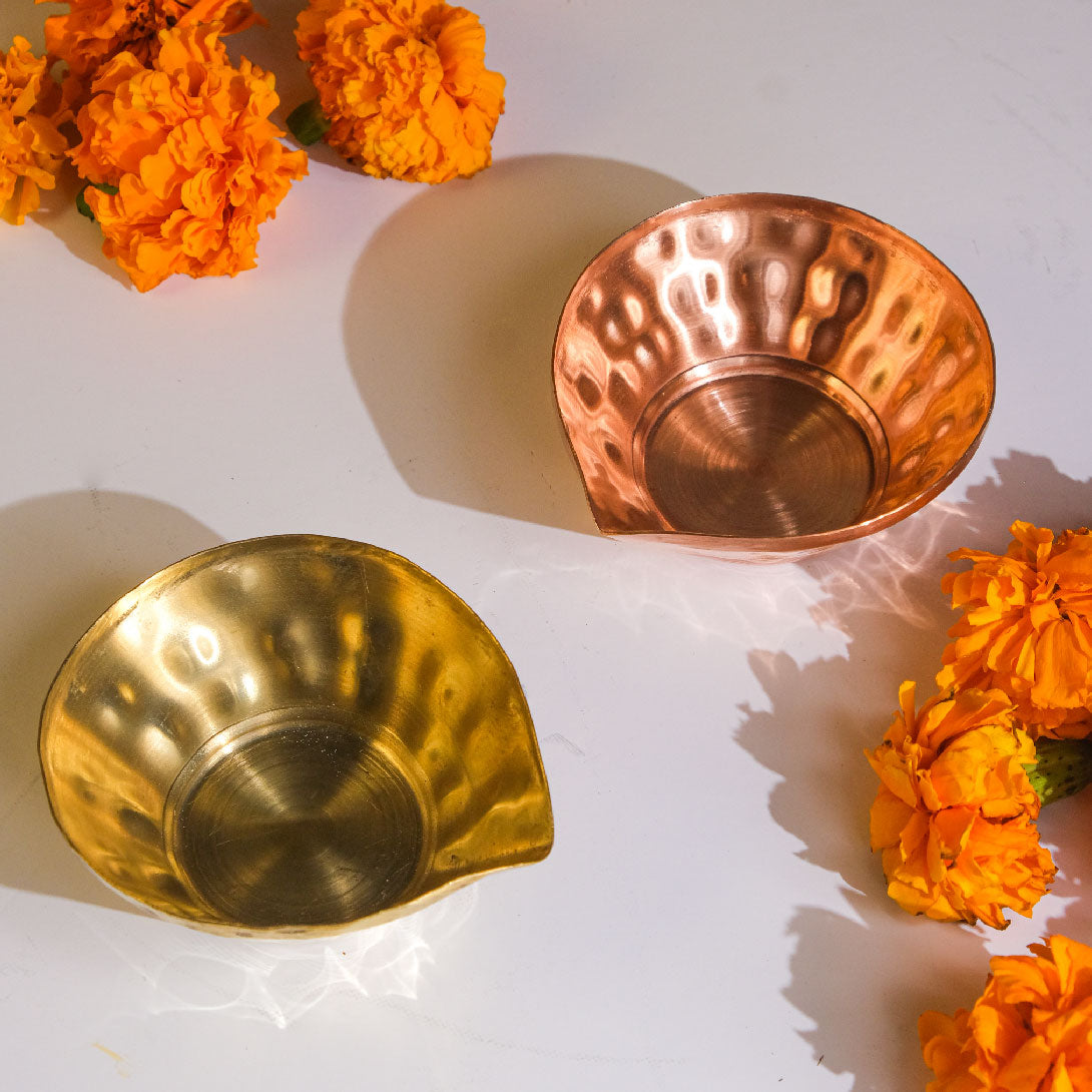 Pooja Thaali Set (Brass and Copper)