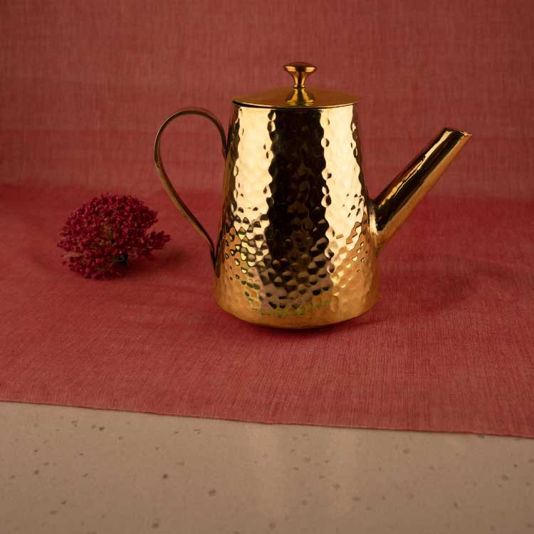 Frustum Brass Teapot