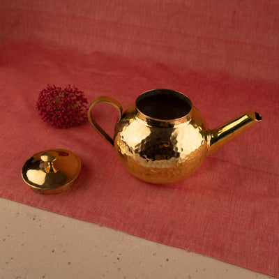 Round Brass Teapot