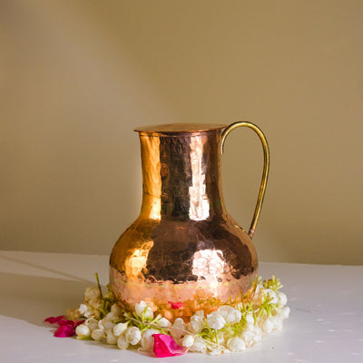 Metal Round Copper Water Jug