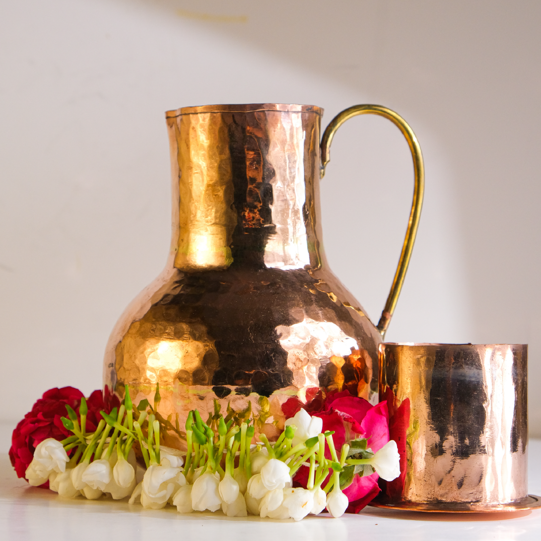 Round Copper Jug