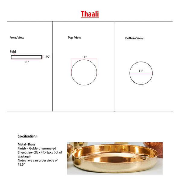 brass thaali
